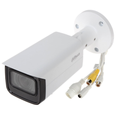 DAHUA IPC-HFW2841T-ZAS-27135 8Mpix, 2,7-13,5mm Motoriz Lens, H265+, 80Mt Gece Görüşü, Dahili Mikrofon, Starlight, IP67, PoE Bullet IP Kamera