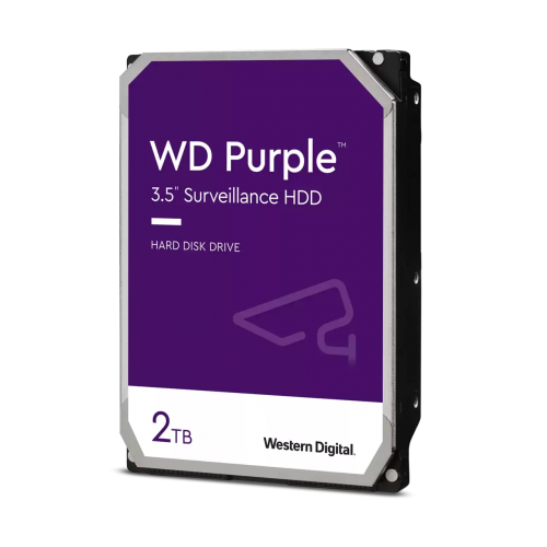 WD PURPLE, WD23PURZ, 3.5'', 2TB, 256Mb, 5400 Rpm, 7/24 Güvenlik, HDD (Türkiye Distribütörü Garantili)